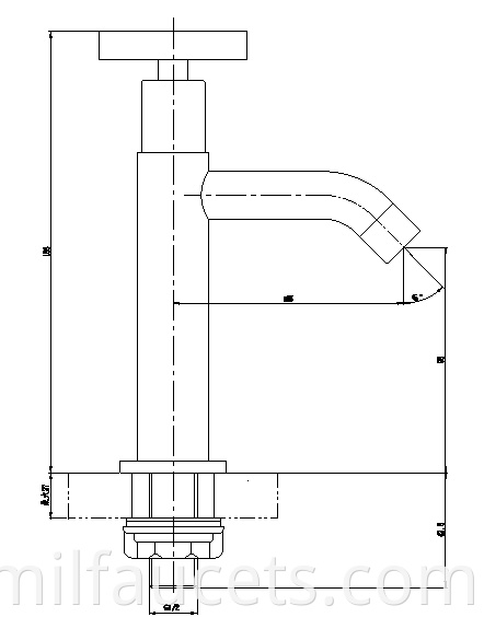 Basin swivel faucet